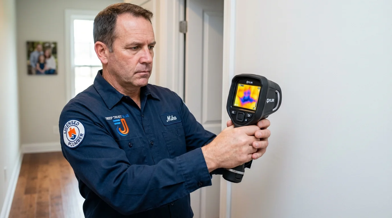 Thermal imaging leak detection by Johns Plumbing LLC in Carrizo Springs